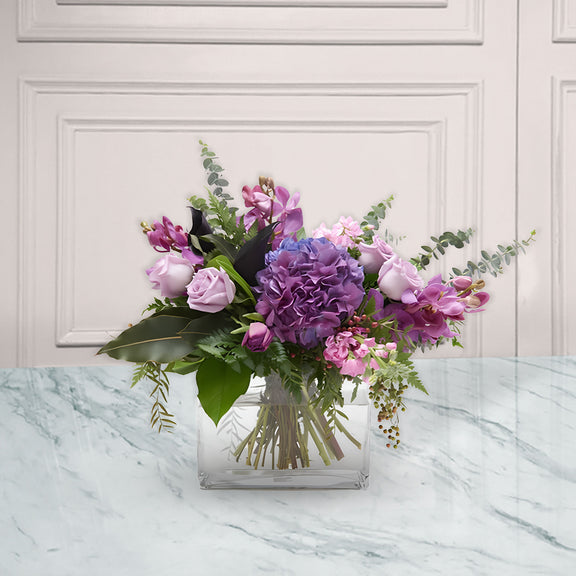 Arreglo floral Hortensia Orquídea Rosas | PADUA