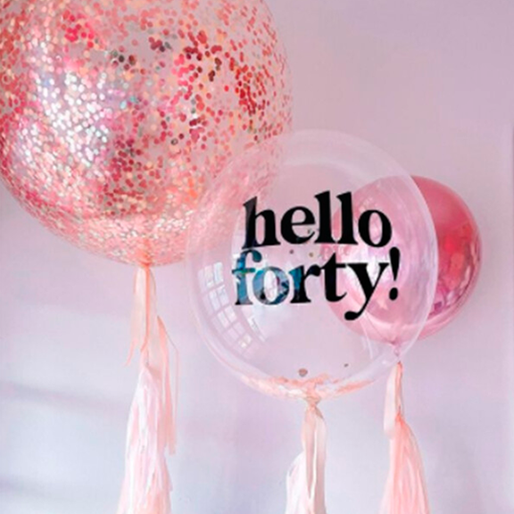 Composición personalizada de 3 globos | CONFETTI